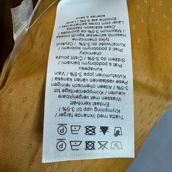 Gestuz LizaGZ Double Breasted Blazer Boxy Fit Relaxed Sz 36Small Mustard Yellow - Picture 15 of 15